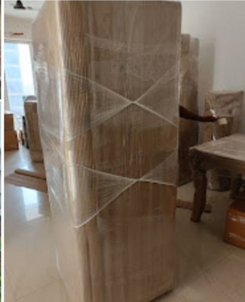 Packed wardrobe close-up – packers and movers in Lucknow