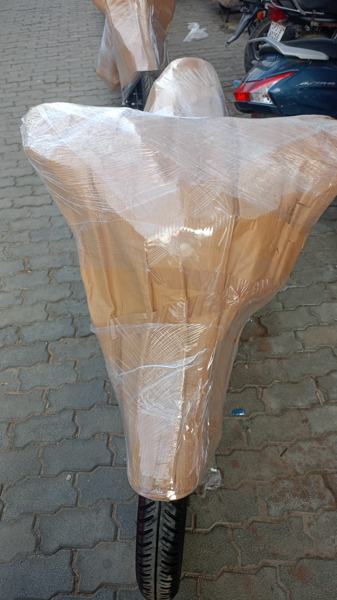 Bike wrapped with foam – packers and movers in Lucknow